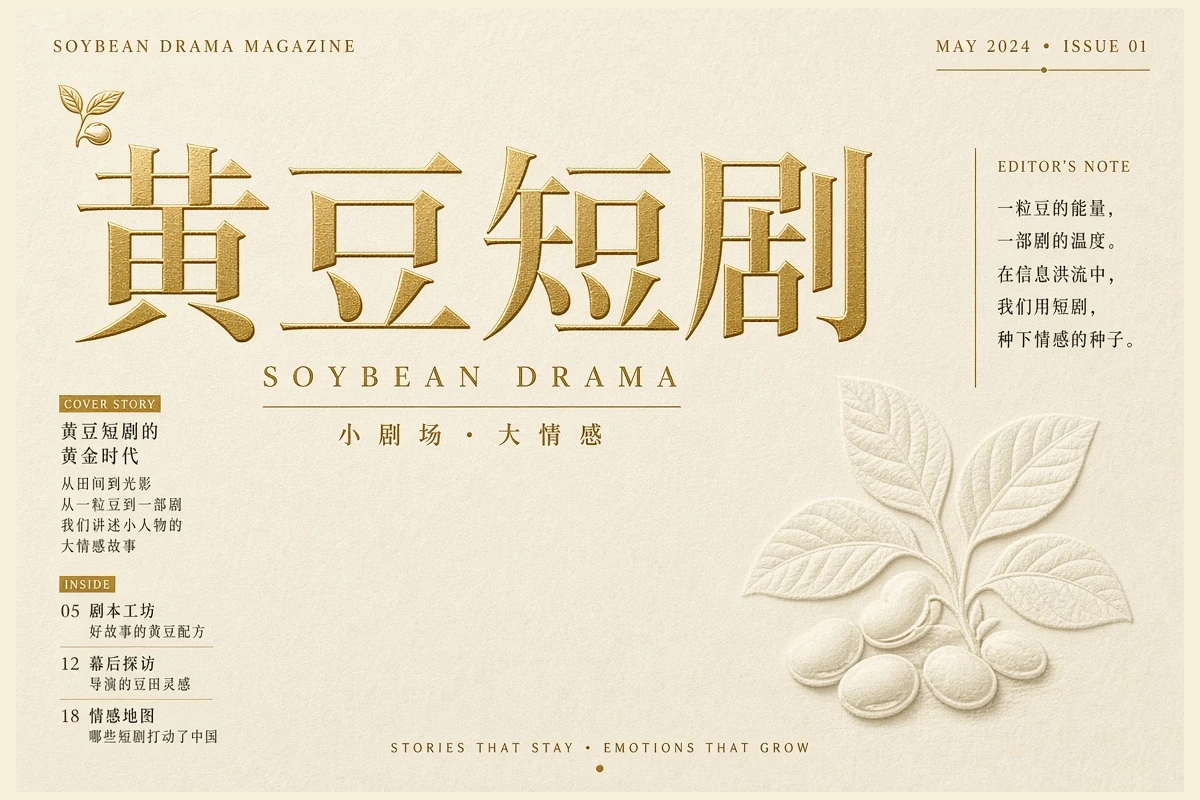 黄豆短剧品牌视觉